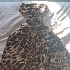 2 piece cheetah set